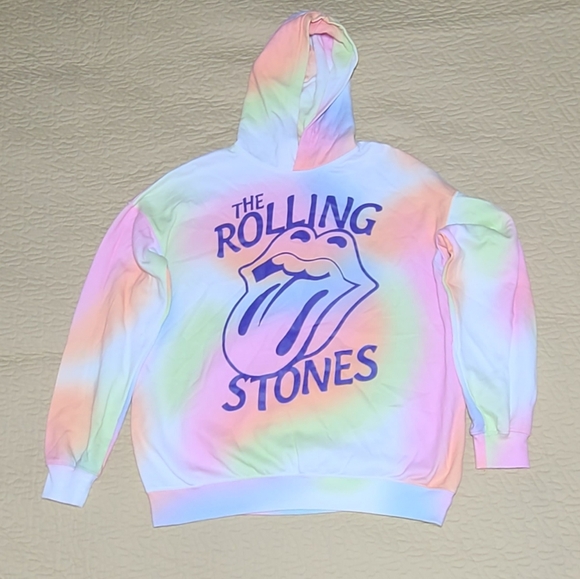 H&M Rolling Stones Band Tiedye hoodie size 20 - Picture 1 of 4